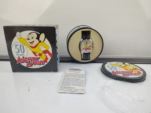 Reloj Conmemorativo 50 Aniversario Mighty Mouse con Lata y Caja NUEVO - Imagen 1 de 8