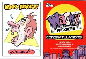 2025 WACKY PACKAGES - ARTIST SKETCH CARD - ACHOO GUY CHARACTER by CHENDEZ 250 - Picture 1 of 1