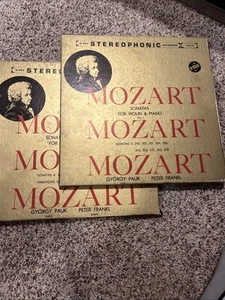 Mozart Sonatas for Violin + Piano, 3 LP BOX. A Vox Stereophonic. VOL 1 and VOL 2 - Picture 1 of 7