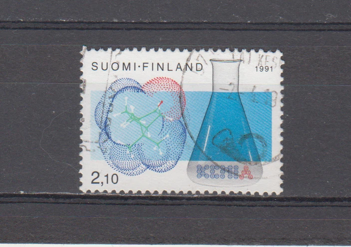 FINLAND :  1991  - USED  - SCOTT #  876  CHEMISTS - Image 1 of 1