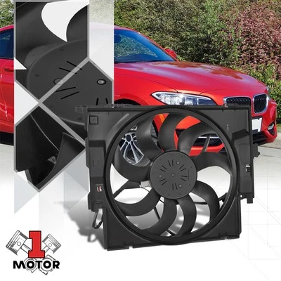 Conjunto de ventilador de refrigeración de radiador estilo OE para 12-16 BMW 228i/328i/335i/428i/435i Foto 1 de 4