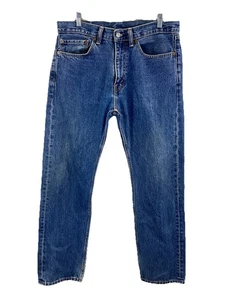Levi's 505 Men's Jeans 34x32 Blue Medium Wash Regular Fit Straight Leg - Picture 1 of 11
