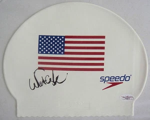 Natalie Coughlin Signed USA Olympic WHITE Speedo Swim Cap JSA - Picture 1 of 2