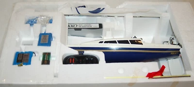 VINTAGE NIKKO 1/25 SCALE RDC 19040BC RC CONTROL MARINER YACHT UNUSED? READ DETLS - Image 1 of 4