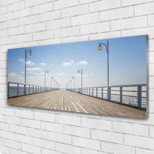 Print on Glass Wall art 125x50 Picture Image Bridge Architecture