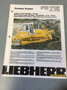 LIEBHERR RAUPENSCHLEPPER PR 712 LITRONIC 8 SEITEN 1989 Verkaufsprospekt - Bild 1 von 6