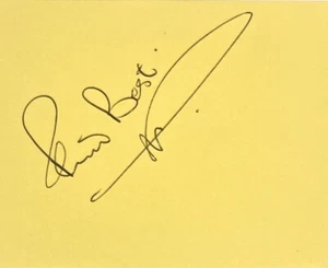 Página de libro de autógrafos firmados de The Beatles: Pete Best década de 1960 - Imagen 1 de 3