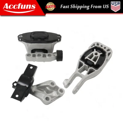 Soportes de motor sónicos y montaje de transmisión hidráulica para Chevrolet 2013-2016 3 piezas Foto 1 de 4