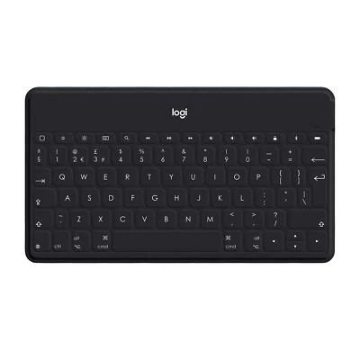 Ultra Portable Wireless Keyboard for iPad iPhone Apple TV Bluetooth Black - Image 1 of 4