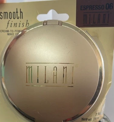 MILANI Smooth Finish Cream To Powder Face Makeup #06 ESPRESSO In Box - Image 1 of 2