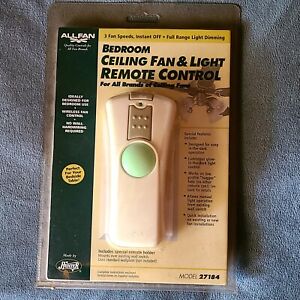 Hunter Bedroom Ceiling Fan & Light Remote Control for All Brands of Fans #27184