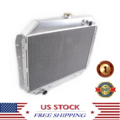 3 Rows Radiator For 1966-1979 1973 1976 Ford F100 F150 F250 F350 Bronco V8 Truck Foto 1 de 4