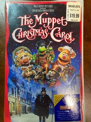 Запечатанная кассета Кермит Walt Disney The Muppet Christmas Carol VHS 1993 - Изображение 1 из 2