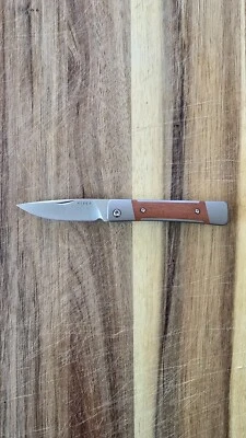 KizerLittle Grand 2.52inch Nitro-V Blade Steel Aluminum & Mkuruti Wood Handle - Image 1 of 4