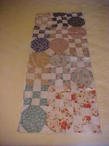 Hand made BABY QUILT, Browns  Blues - Picture 1 of 4