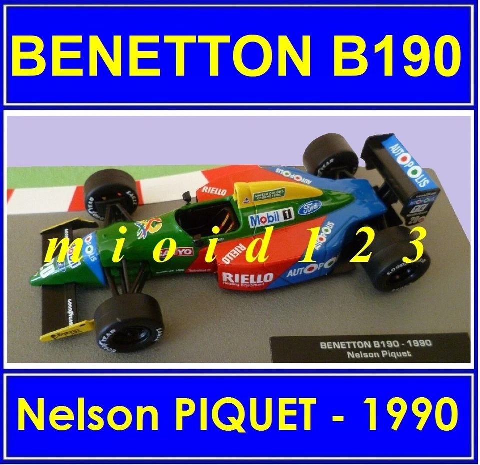 F1 1990 - BENETTON FORD B190 : Nelson PIQUET - 1/43 Die-cast - Immagine 1 di 1