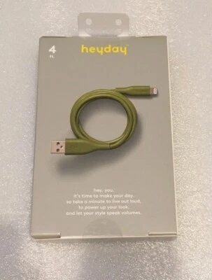 2 - Heyday Charging Cable USB-A to LIGHT-NING Apple iPhone iPad - 4FT 6FT - Image 1 of 2
