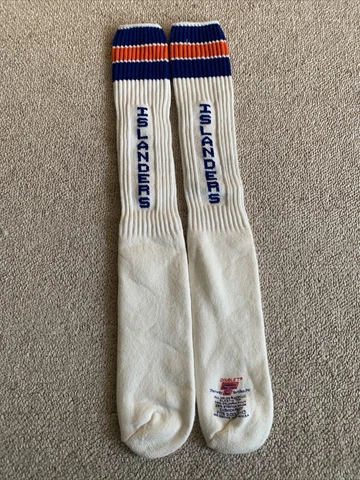 Vintage 1980s New York Islanders  Double T Tube Socks. Size 9-15 Cover