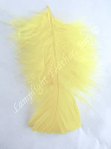 Pastel Yellow Craft Feathers Turkey Plumage per Ounce - Picture 1 of 1