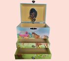 Jewelkeeper Musical Jewellery Box Girls Horse Trinket Storage Box with 2 Drawers