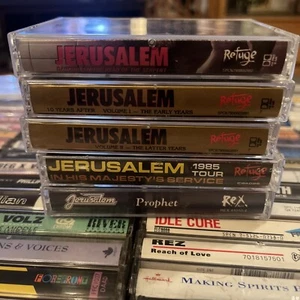 LOT 5 CASSETTE TAPE 80s CHRISTIAN METAL ROCK RARE JERUSALEM - Picture 1 of 6