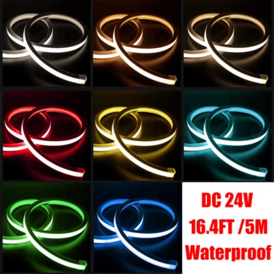 24V 16.4ft Silicone LED Channel System Include LED Strip Light Waterproof Tube - Image 1 of 4