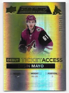 21/22 UPPER DECK CREDENTIALS DEBUT TICKET YELLOW #65 Dysin Mayo #231/249 - Picture 1 of 1