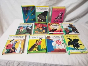Vintage Menge 11 Bibliotheque Verte 1960er Jahre Bücher französische Sprache sehr guter Zustand - Bild 1 von 8