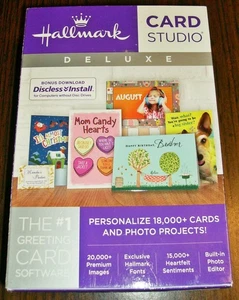 Hallmark Card Studio Deluxe Disc / CD / DVD, Windows 7, 8, 10, Vista Sealed Box - Afbeelding 1 van 6