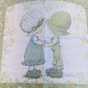 Vintage Sarah Kay 2 Piece Duvet Set 72x52, Pillow Cover 28x28 Retro Wall Hanging - Picture 1 of 11