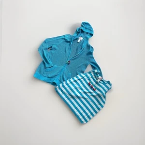 Quacker Factory Cherry Zip Hoodie Sweater with sleevless matching top SZ: 1X - Picture 1 of 6