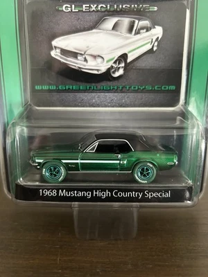 Mustang High Country 1968 exclusivo de Greenlight máquina verde especial nuevo en caja Foto 1 de 3