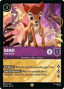 Disney Lorcana TCG - Bambi - Kleiner Prinz - 63/204 Reign of Jafar Legendary - Bild 1 von 3