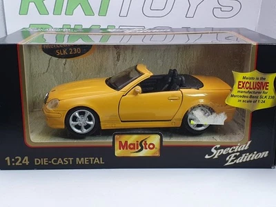 Mercedes Benz SLK 230 Maisto 1/24 Giallo 1997 - Immagine 1 di 3