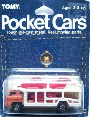 COCHE DE BOLSILLO VINTAGE TOMY (TOMICA) / TRANSPORTADOR DE COCHES TOYOTA 1886 #44 Foto 1 de 4