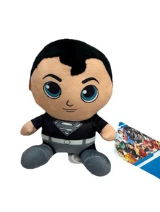 Justice League DC Comics 7” Big Head Black Superman Toy Plush New - Picture 1 of 4