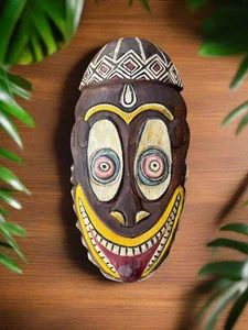 Máscara Tiki Encantada Inspirada en Habitación Tiki Tropical Bar Patio Decoración del Hogar 39"x 6" - Imagen 1 de 4