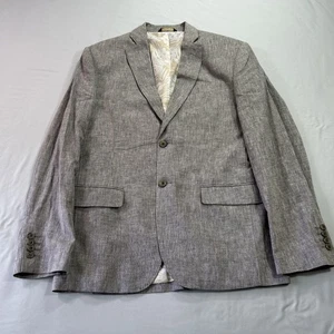 Tasso Elba Blazer Mens Medium Linen Cotton Lightweight Jacket Classic Island Fit - Picture 1 of 11