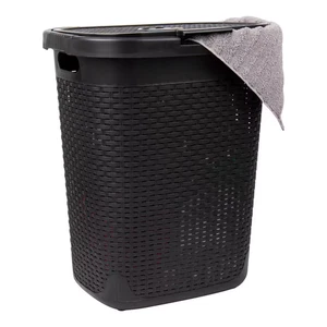 Black 21 In. H X 13.75 In. W X 17.65 In. L Plastic Modern 50 L Slim Ventilated R - Picture 1 of 7