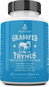 Ancestral Supplements Grass Fed Ovine (Sheep) Thymus Glandular Extract, 3000Mg, - Picture 1 of 12