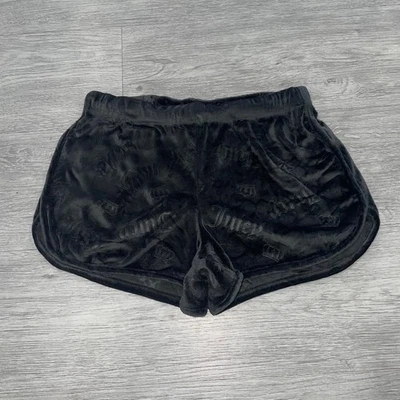 Juicy Couture Women’s Small Lounge Shorts Sleepwear Spell Out Y2K Style Velour - Image 1 of 4
