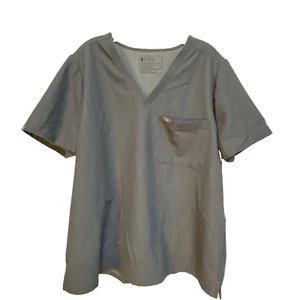 Figs Women's Size XXL Gray Catarina Style #FW1000 Scrub Top V-Neck - Picture 1 of 5