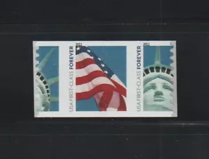 US ERROR Stamps #4491a Flag, Liberty, Forever: Huge Die cut shift coil! MNH - Picture 1 of 2