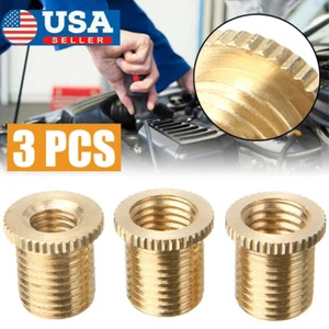 3 Pcs Gear Shift Knob Thread Adapter Nut Insert Kit M10x1.25&M10x1.5&M8x1.25 USA - Picture 1 of 11