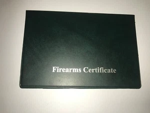 A SINGLE GREEN/SIL -- FIREARMS CERTIFICATE /LICENCE HOLDER/WALLET - SGC/FAC - Picture 1 of 2