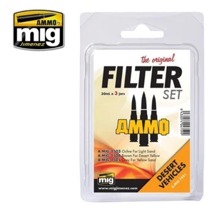 AMMO - JUEGO DE FILTROS Vehículos del Desierto - Juego de 3 filtros 35 ml cada uno - A.MIG-7451 - Imagen 1 de 1