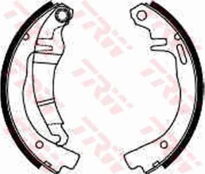 New Brake Shoe Set for OPEL:GT,OPEL,K 180 C,KADETT C,KADETT B 552107 552208 - Image 1 of 3