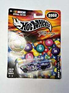 2002 Hot Wheels Racing Sticker 1:64 #36 Ken Schrader/M&M's Vote Purple #2 (N1) - Picture 1 of 2