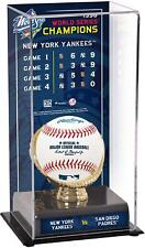 New York Yankees 1998 WS Champs Display Case with Series Listing Image
