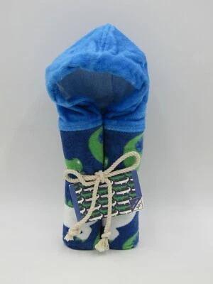 Toalla con capucha Pottery Barn Kids Allover Alligator Baby Beach azul 23x34" #9972R Foto 1 de 4